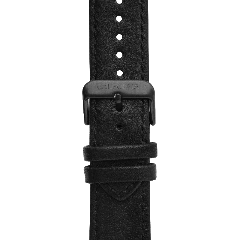 22mm Leather All Black