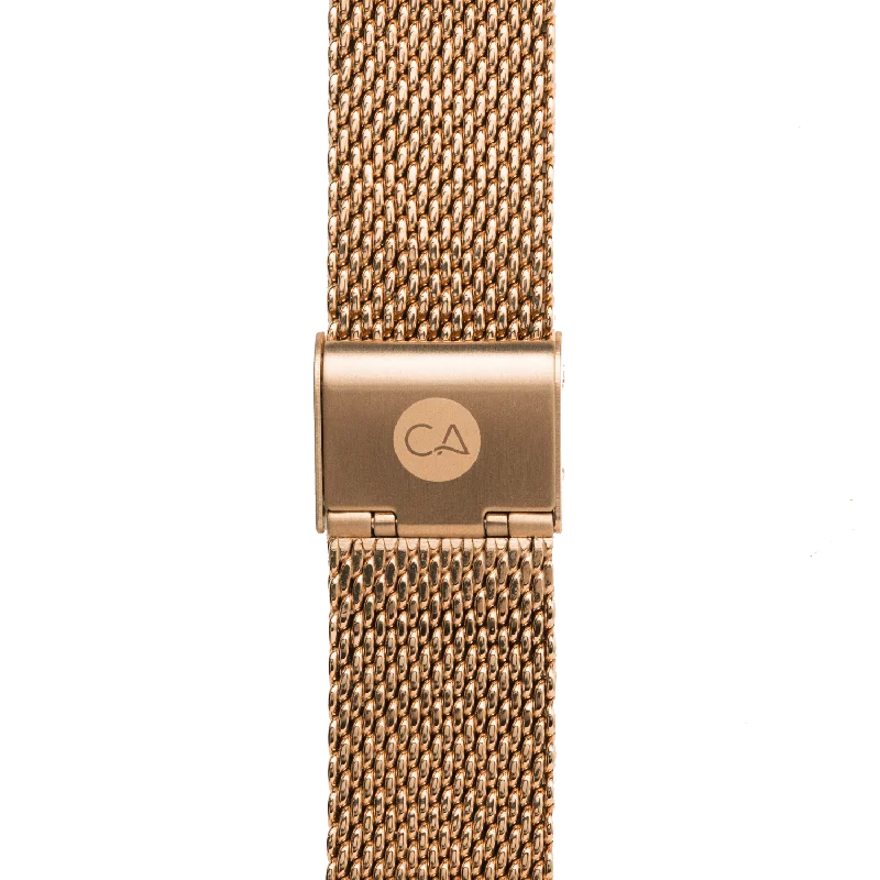 22mm Mesh Rose Gold