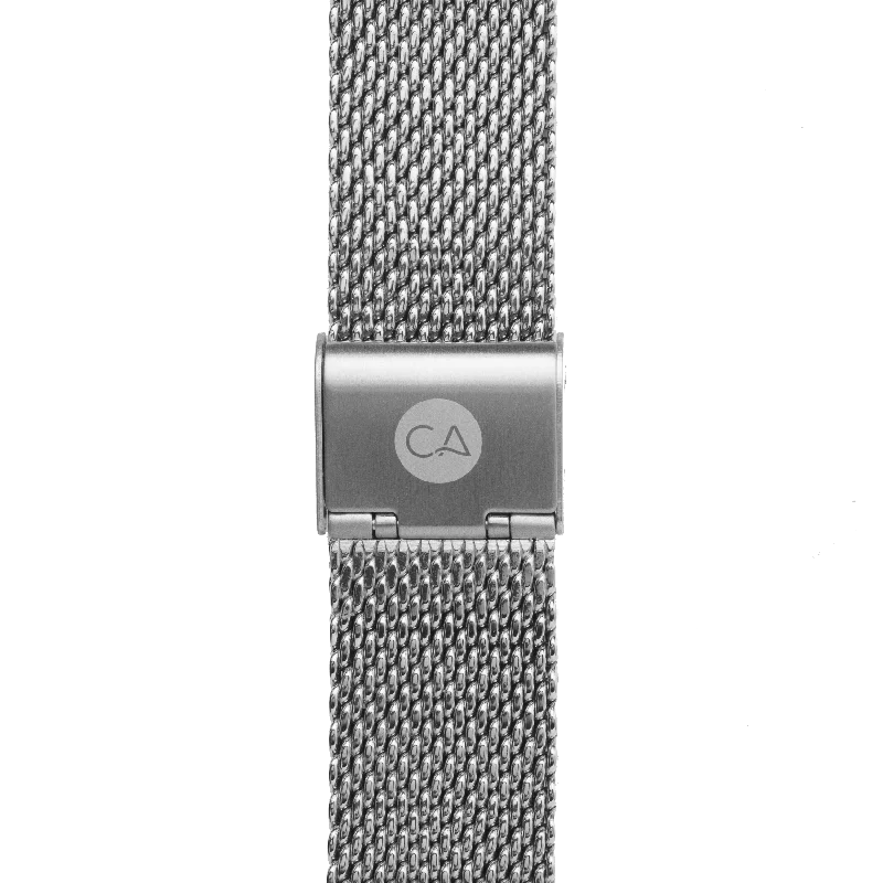 22mm Mesh Silver