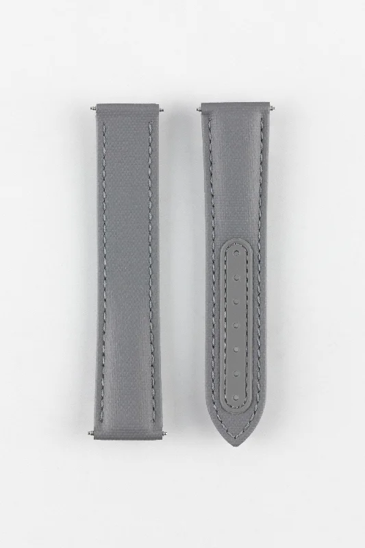 Artem Straps Loop-less™ Grey Sailcloth Watch Strap