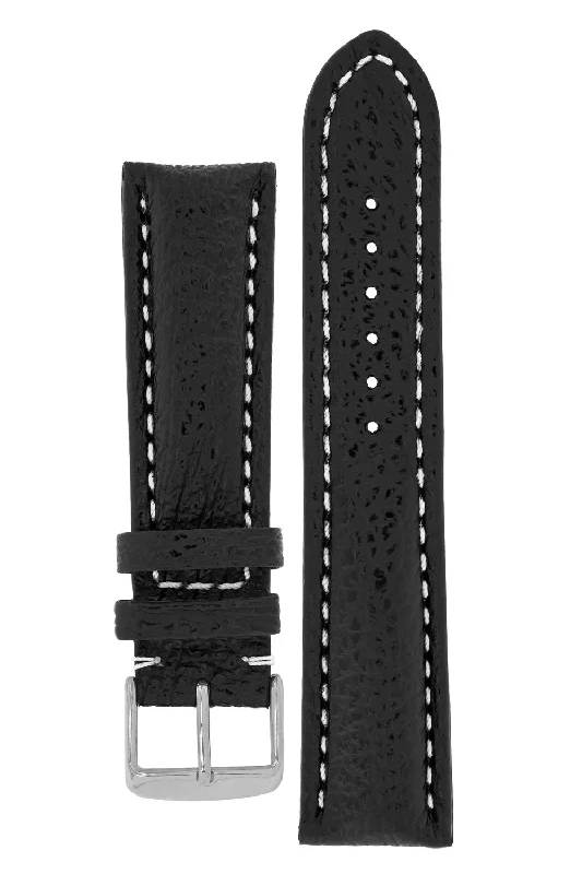 Breitling-Style Shark Watch Strap and Buckle in BLACK