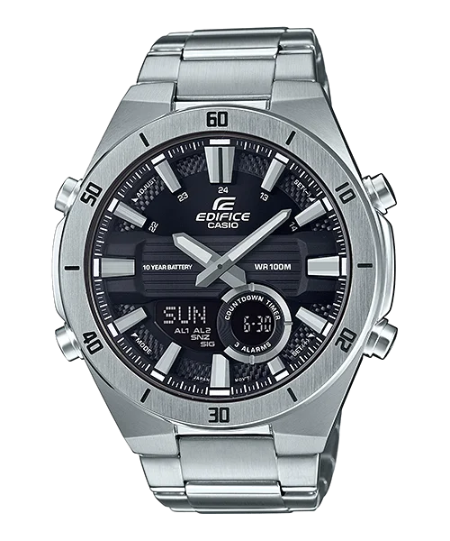 Casio Edifice Standard Chronograph Silver Stainless Steel Band Watch ERA110D-1A ERA-110D-1A