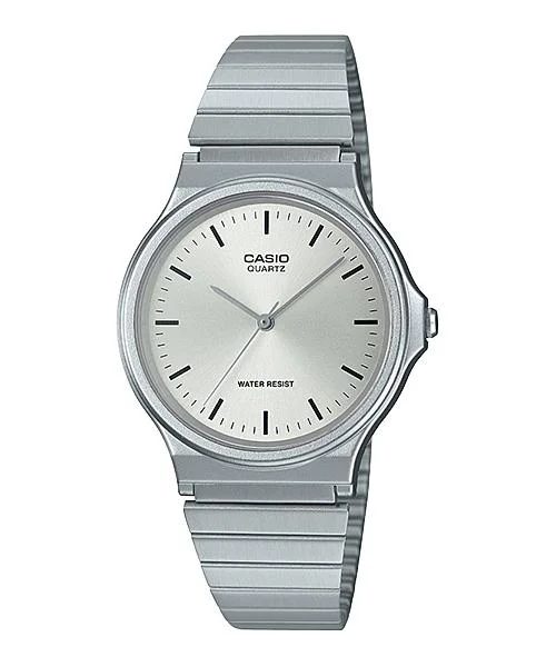 Casio Men's Analog Silver Stainless Steel Band Watch MQ24D-7E MQ-24D-7E