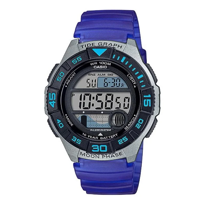 Casio Men's Sports Blue Resin Band Watch WS1100H-2A WS-1100H-2A