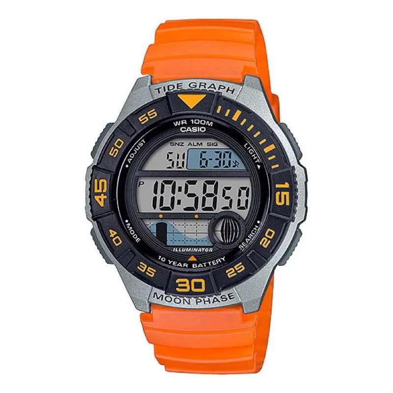 Casio Men's Sports Orange Resin Band Watch WS1100H-4A WS1100H-4A