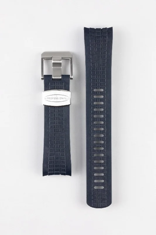 CRAFTER BLUE CB11 'Aquanaut' Rubber Watch Strap for Seiko 5 Sports Series – DARK BLUE