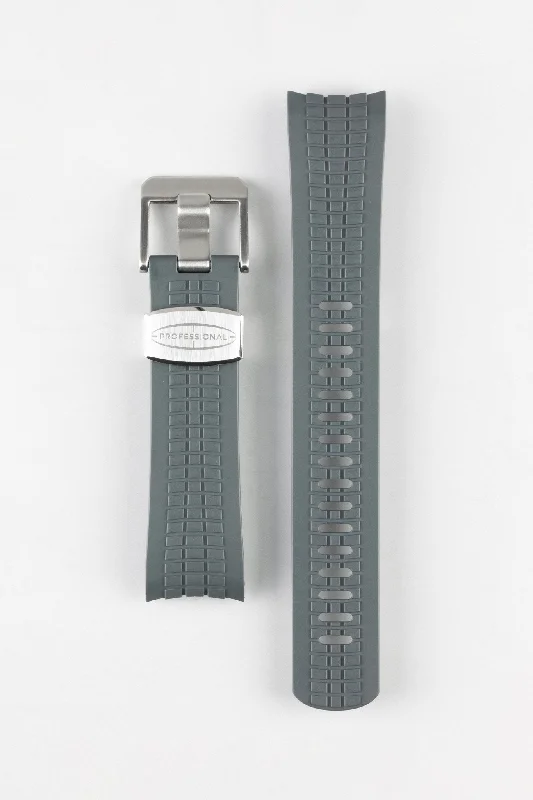 CRAFTER BLUE CB11 'Aquanaut' Rubber Watch Strap for Seiko 5 Sports Series – GREY