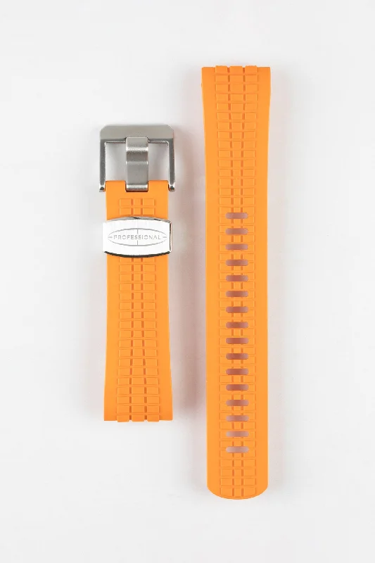 CRAFTER BLUE CB12 'Aquanaut' Rubber Watch Strap for Seiko Turtle – ORANGE