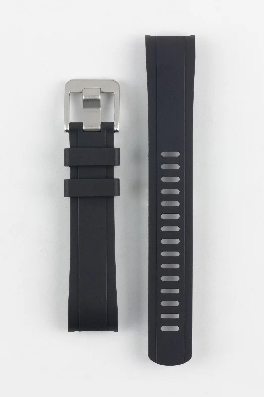 CRAFTER BLUE TD03 Rubber Watch Strap for Tudor Black Bay 58 Series – BLACK