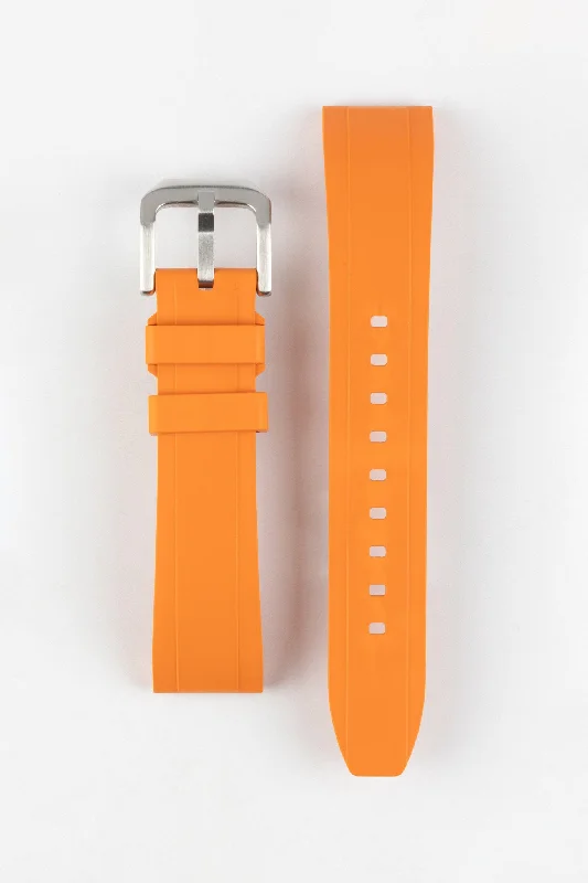 CRAFTER BLUE UX03 Orange FKM Rubber Watch Strap