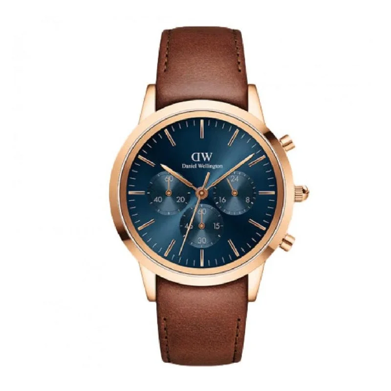 Daniel Wellington Iconic Chronograph RG Arctic Watch 42mm