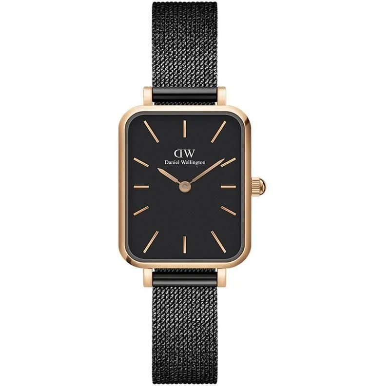 Daniel Wellington Quadro Pressed  Ashfield Mesh Black