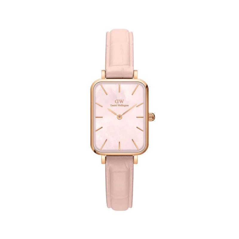 Daniel Wellington Quadro Pressed Rouge Rose Gold Watch