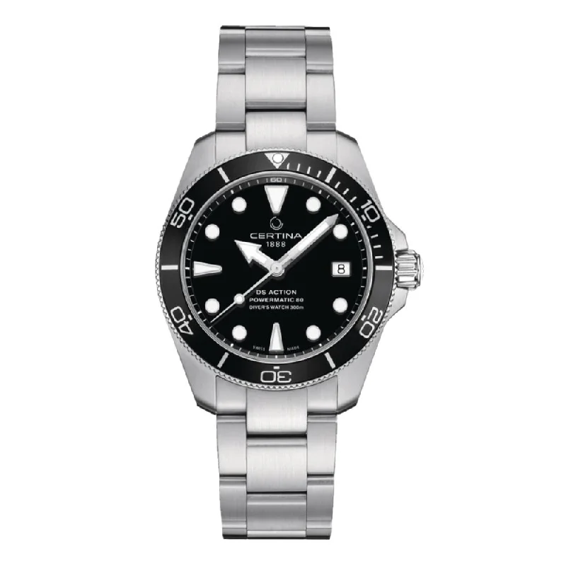 DS Action Diver 38mm - Black on Bracelet