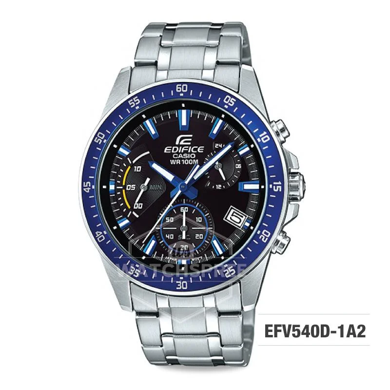 Casio Edifice Chronograph Stainless Steel Band Watch EFV540D-1A2 EFV-540D-1A2