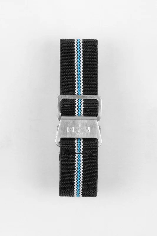 Erika's Originals CORSA MN™ Strap with TURQUOISE Centerline - BRUSHED Hardware