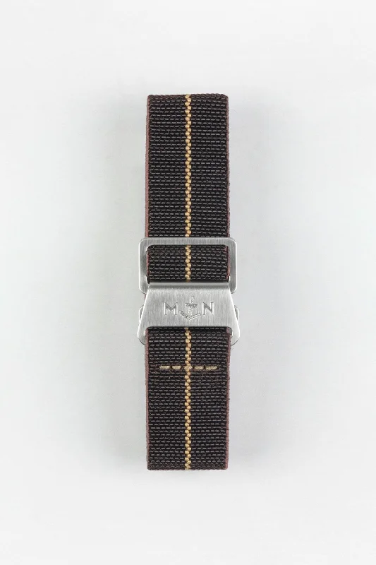 Erika's Originals HAVANA MN™ Strap with MOKKA Centerline - BRUSHED Hardware