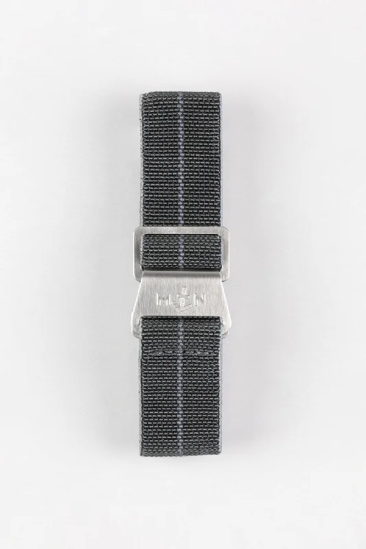 Erika's Originals MIRAGE MN™ Strap in TWO-TONE GREY - BRUSHED Hardware