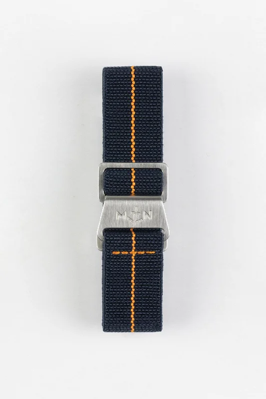 Erika's Originals TRIDENT MN™ Strap with ORANGE Centerline - BRUSHED Hardware