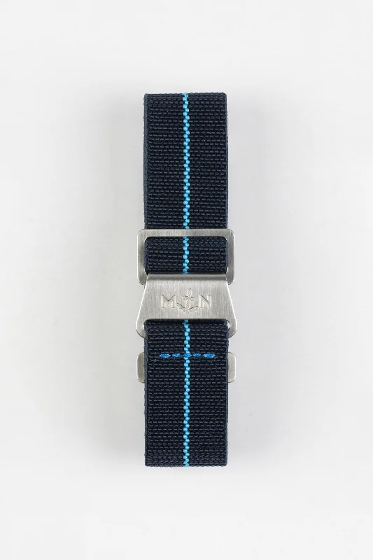 Erika's Originals TRIDENT MN™ Strap with TURQUOISE Centerline - BRUSHED Hardware