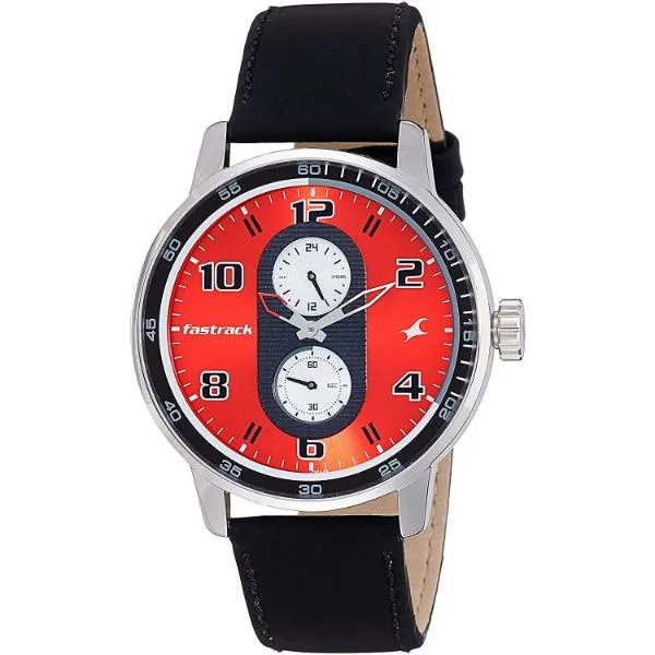 Moto Sport  Analog Leather Men