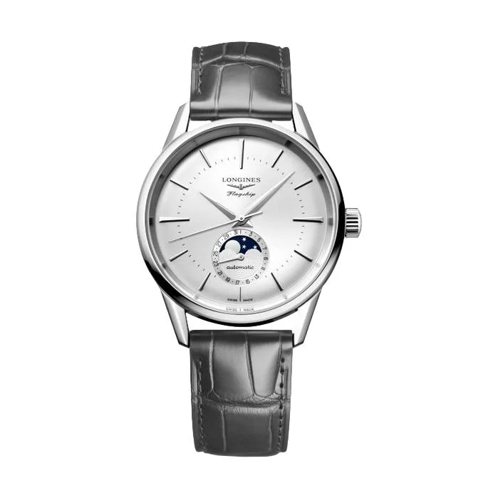 Flagship Heritage Moonphase Sunray Silver