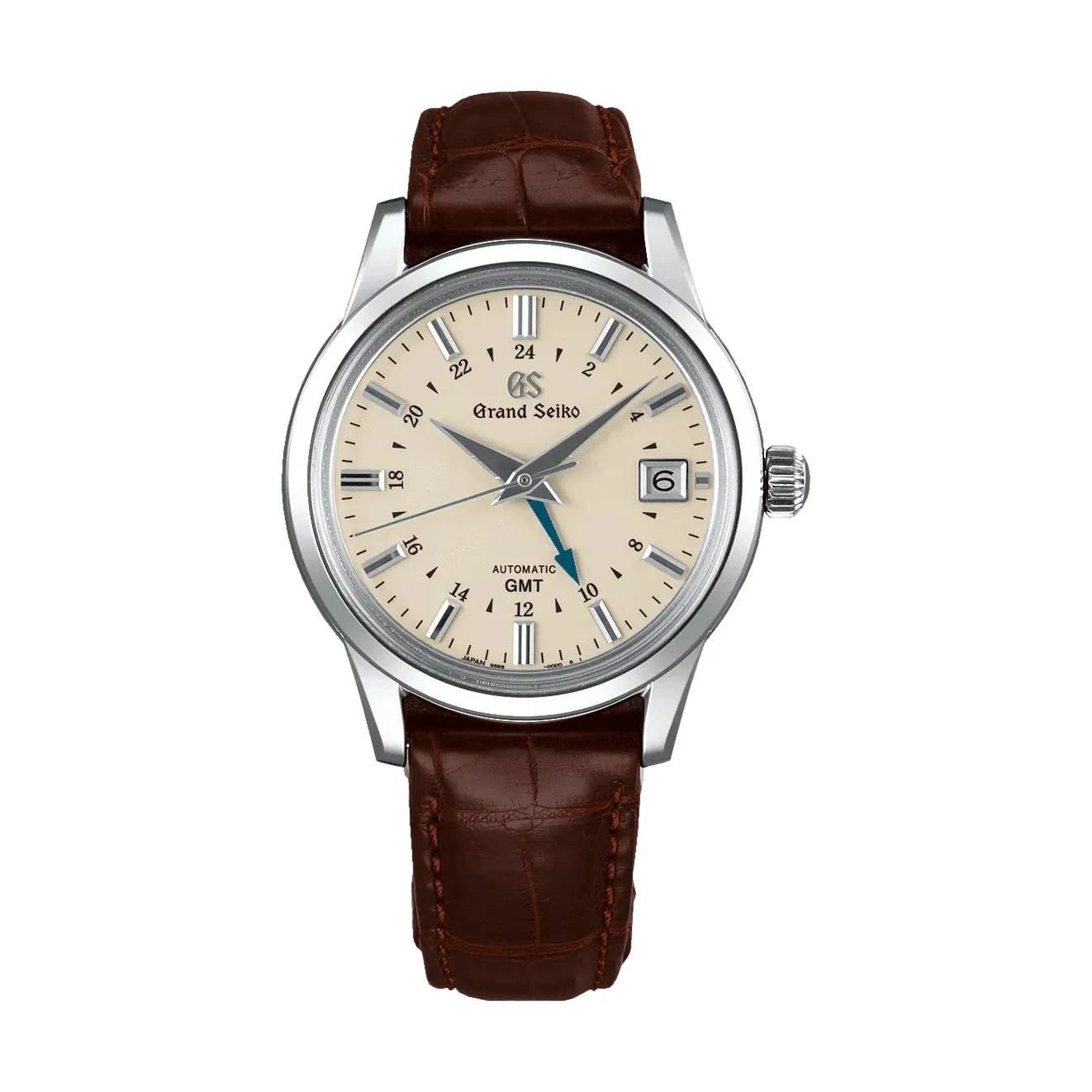 SBGM221 Elegance Mechanical GMT 39.5mm - Ivory on Leather Strap