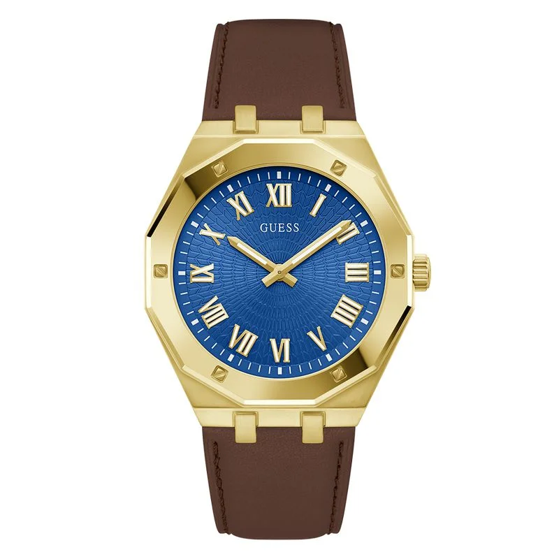 Guess Asset Blue Dial Analog Watch