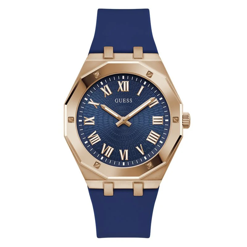 Guess Asset Blue Dial Analog Watch