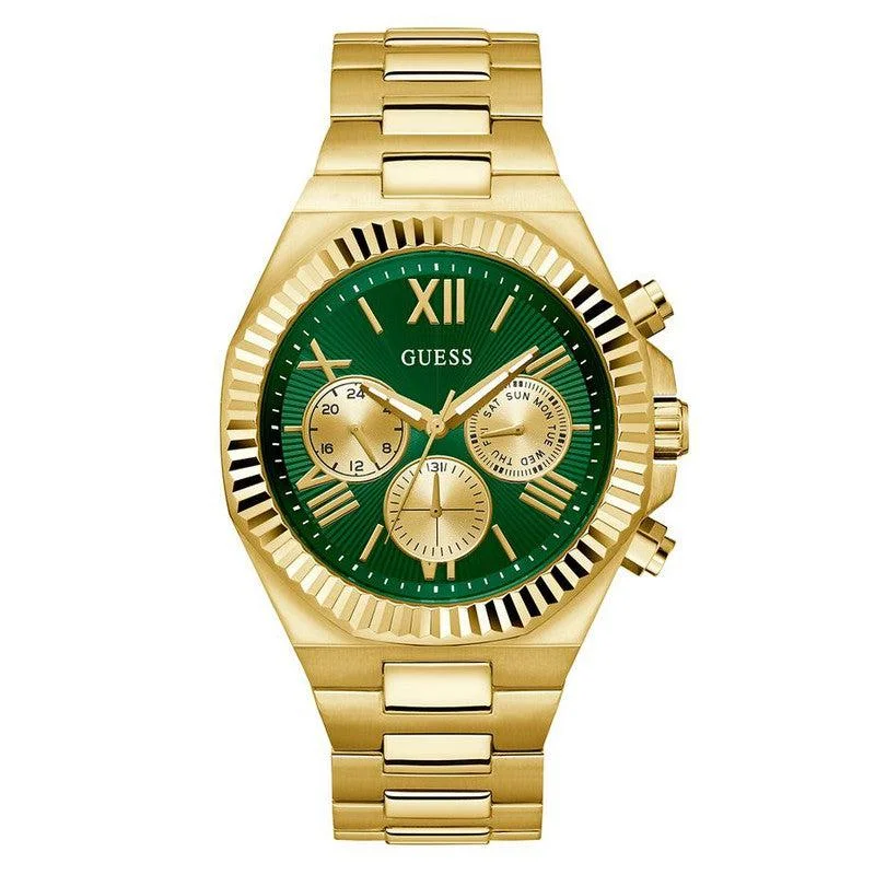 Guess Equity Green Dial Multifunction Watch