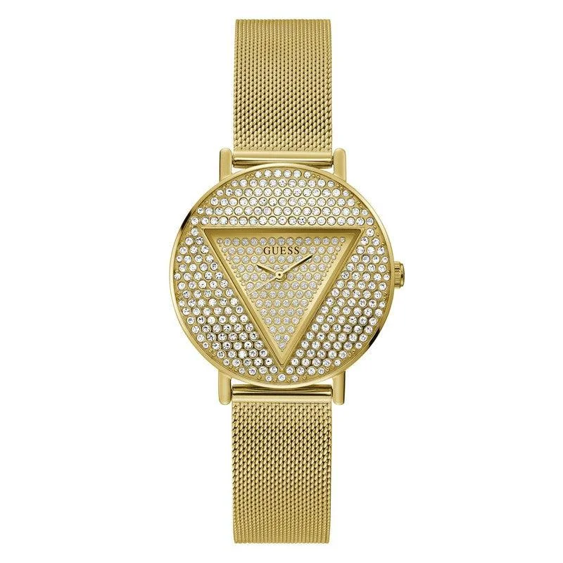 Guess Iconic Gold Tone Analog Ladies Watch GW0477L2