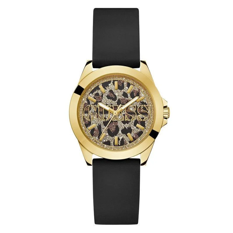 Guess Menagerie Animal Print Dial Analogue Watch