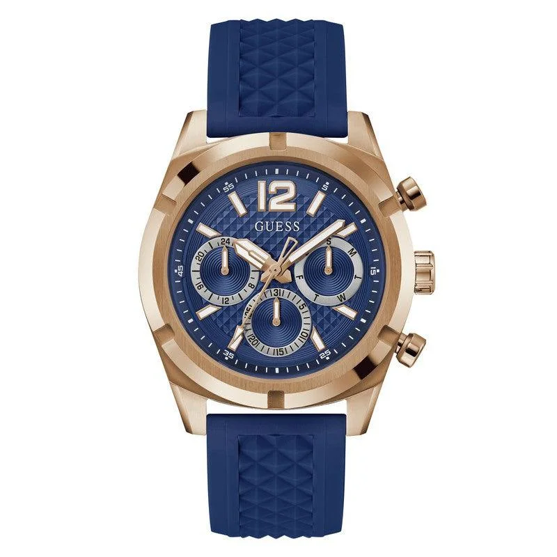 Guess Resistance Blue Dial Multifunction Watch