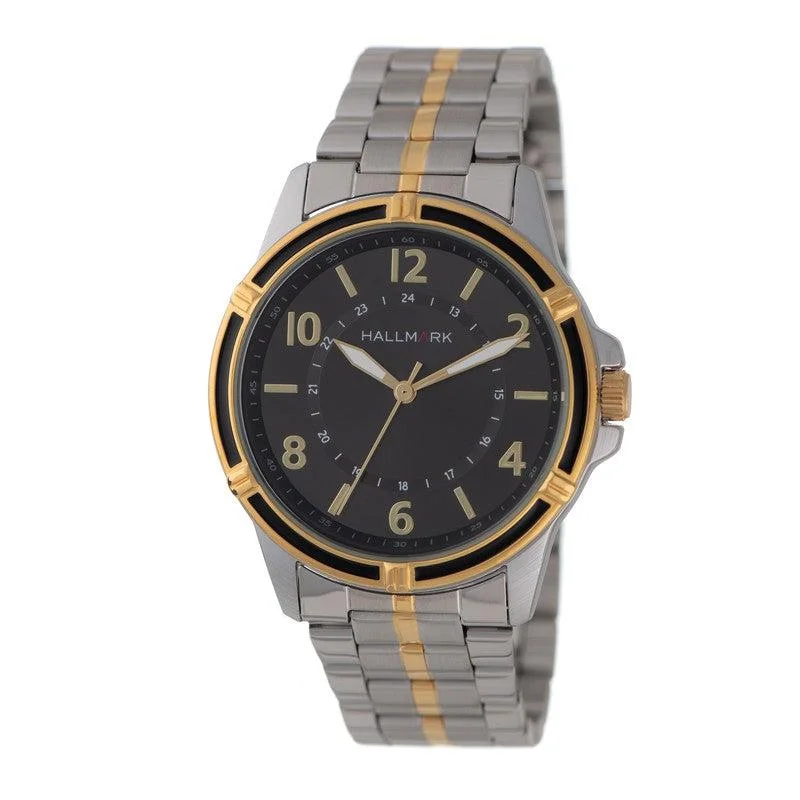 Hallmark Gents Two-Tone Black Dial