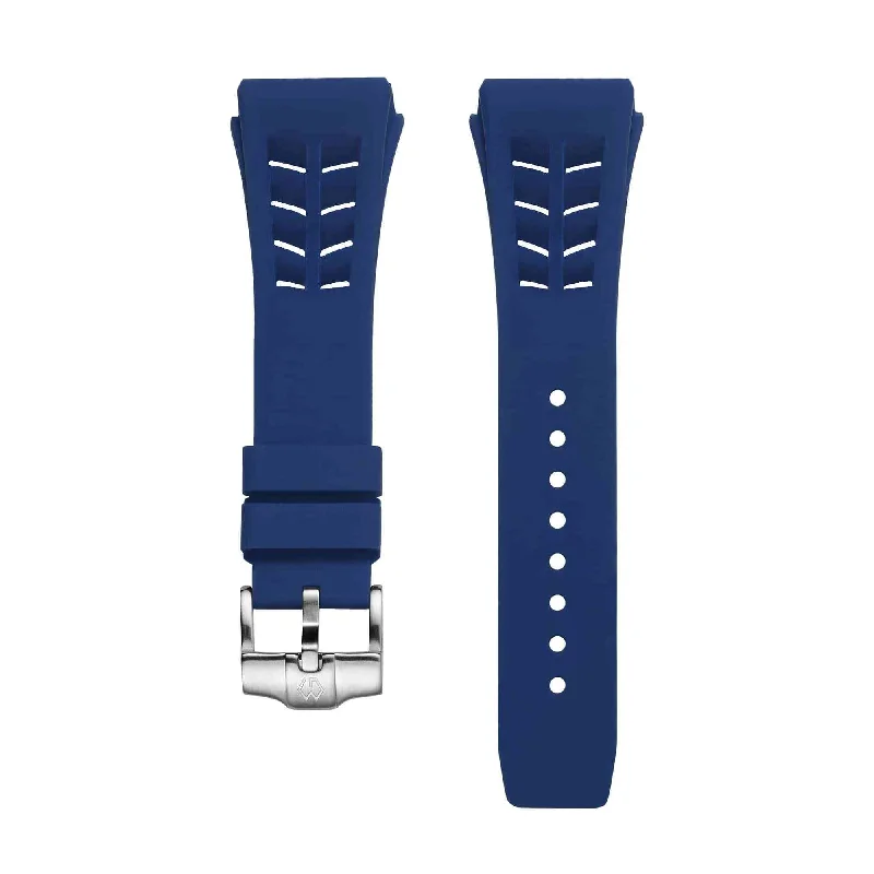 Fluoro Rubber Watch Strap | Blue 22.5cm