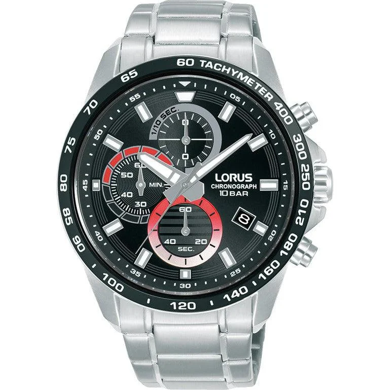 Lorus Gents Silver Chronograph Watch