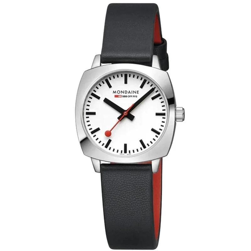 Mondaine Petit Cushion Nero Analogue 31mm