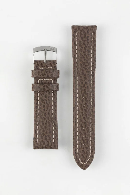 Morellato KUGA Padded Calfskin Leather Watch Strap in BROWN