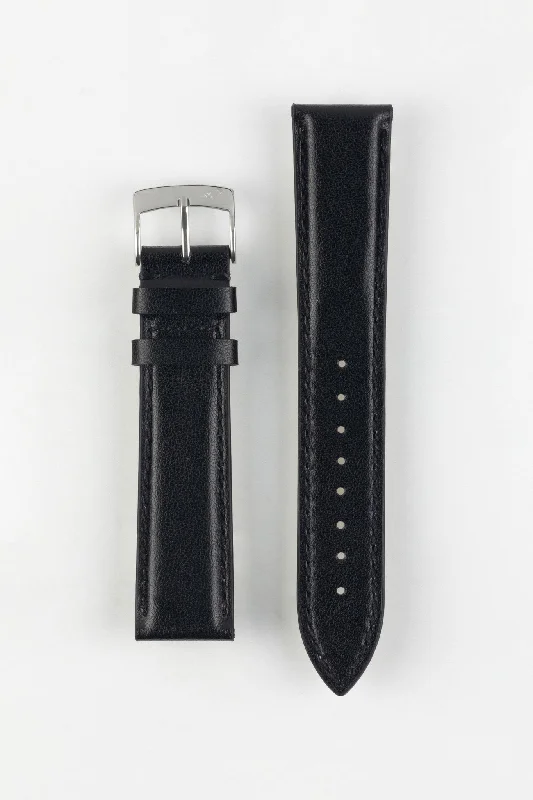 Morellato NAXOS Recycled Leather-Fibre Watch Strap in BLACK