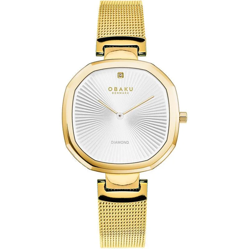 Obaku Brilliant Gold 32mm Watch - V277LXGIMG