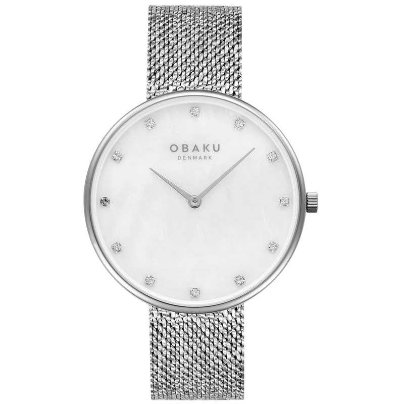 Obaku Glans Steels Steel 36mm Watch - V288LXCWHC