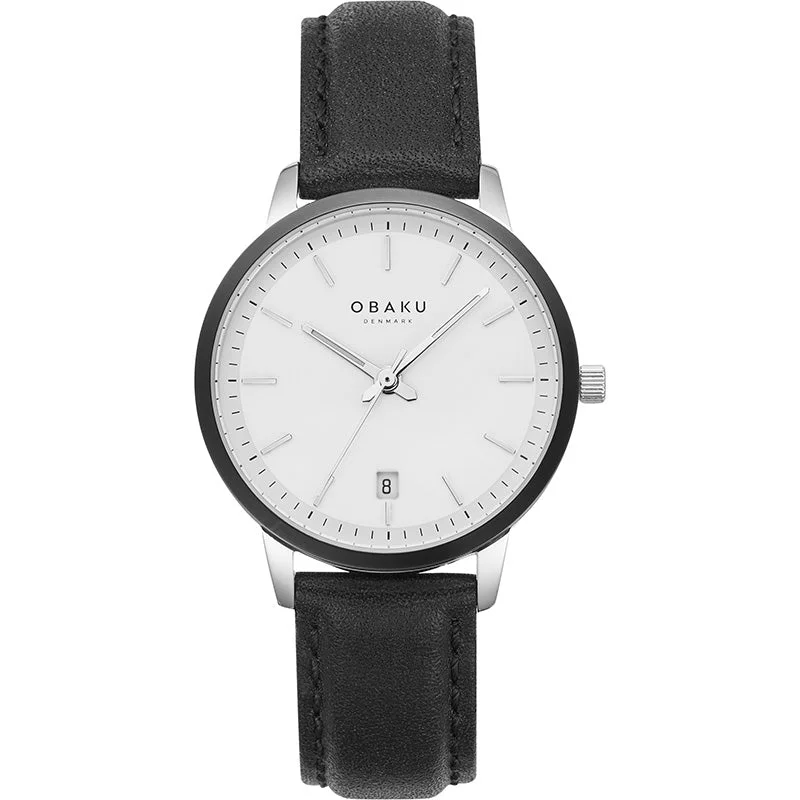 Obaku Salvie Lille Clear White 34mm Watch - V270LDAWRB