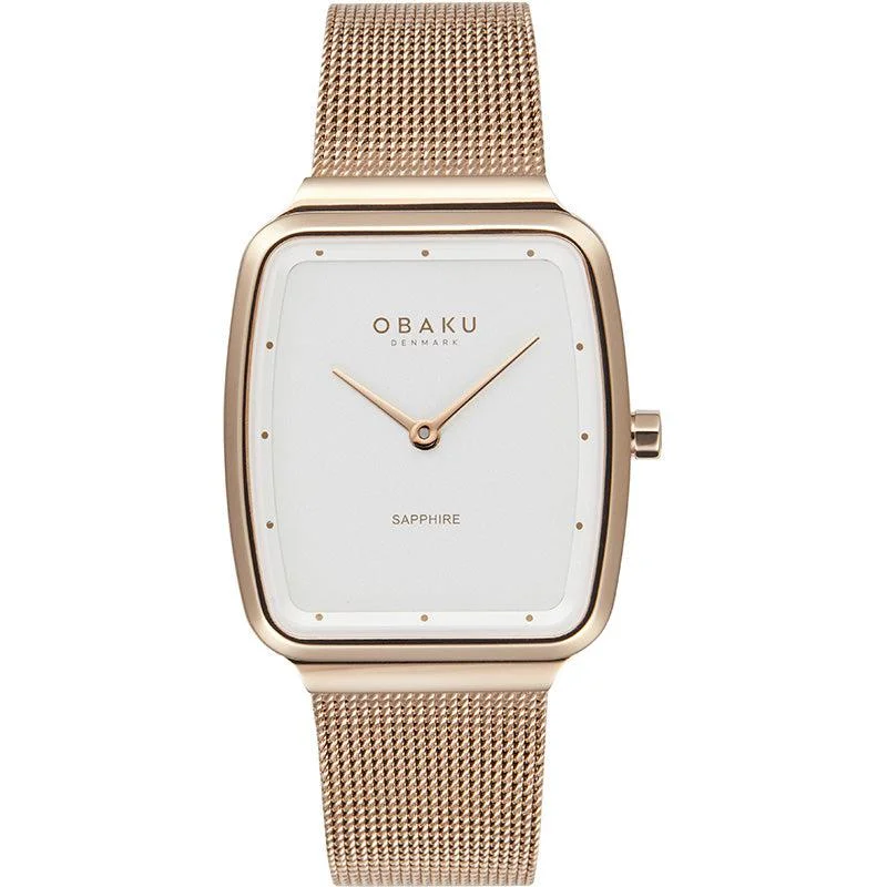 Obaku Tern Lille Rose Gold 27mm Watch - V267LXVIMV