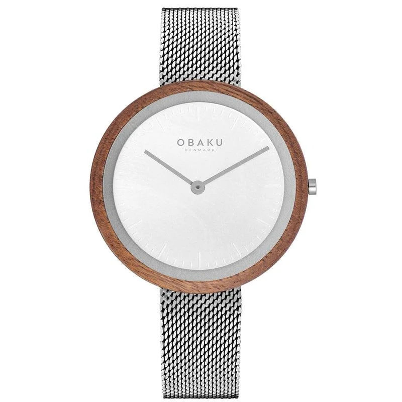 Obaku Trae Lille-Steel Lds Silver Mesh Strap V245LXCIMC