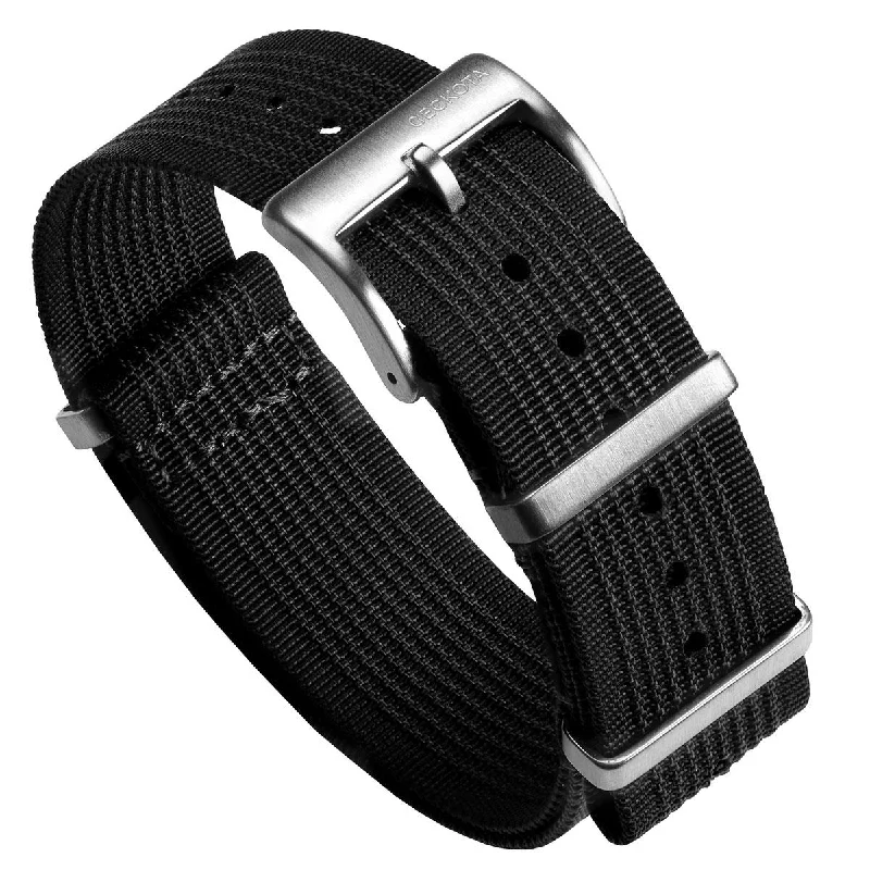 Ocean-Scout Nylon Watch Strap - Black