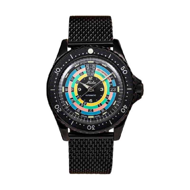 Ocean Star Decompression Timer 1961 Limited Edition 40.5mm - Black on Bracelet and Strap