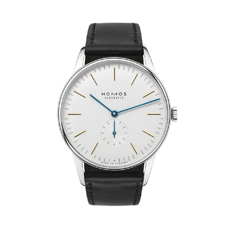 Orion 38mm - White on Leather Strap