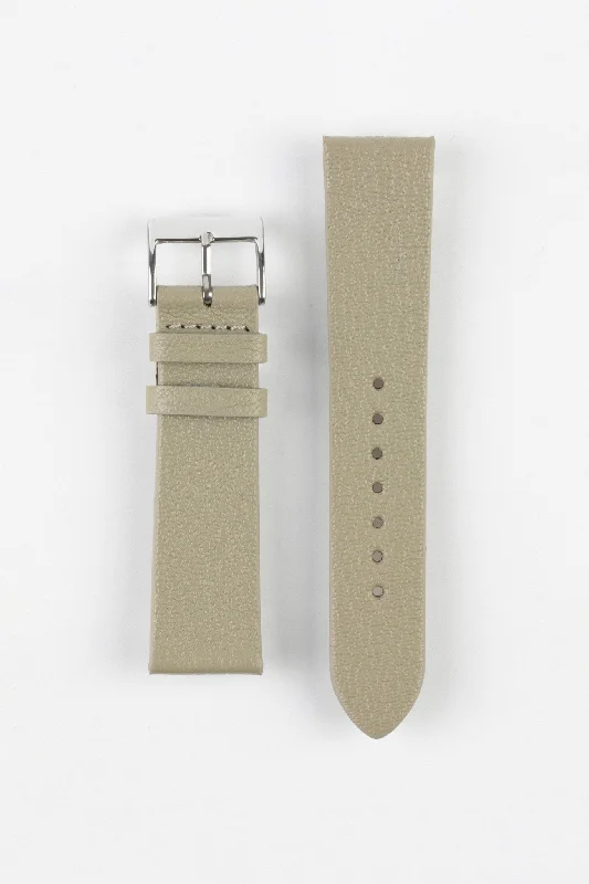 Pebro BILLY Genuine Goatskin Leather Watch Strap in GREY