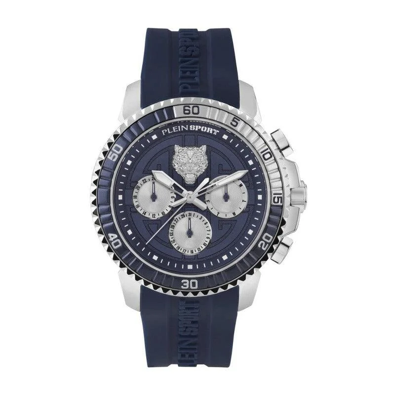 Plein Sport Herren Blue Chronograph Watch 45mm