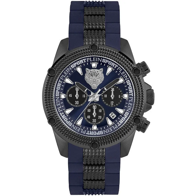 Plein Sport Hurricane Blue Chronograph Watch 44mm